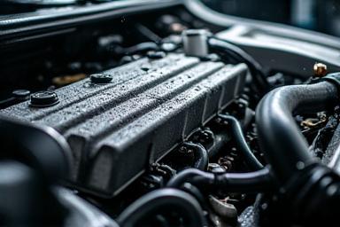 Nettoyage précis du compartiment moteur